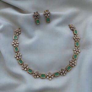 gold plated necklace set bollywood indian jewelry