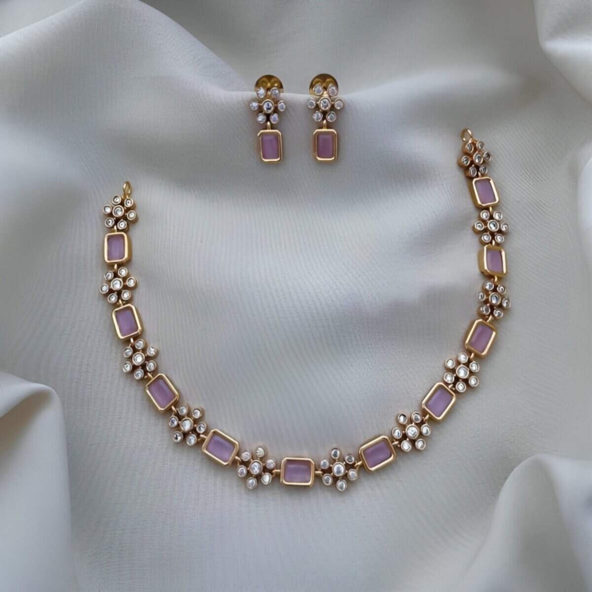 Bollywood Jewelry Indian Gold Plated Choker set